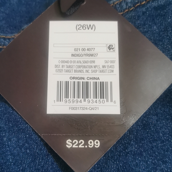 Ava Viv High Rise 26W Bermuda stretch Jean shorts Blue Denim New NWT - Picture 3 of 12